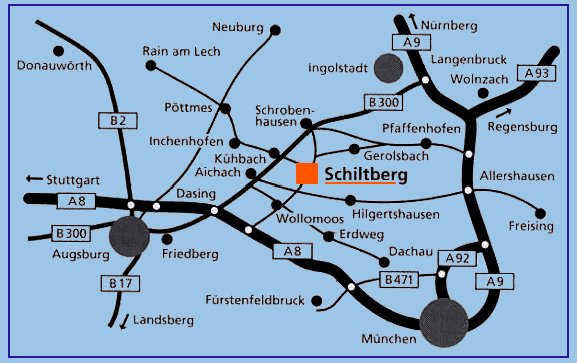 Straßenkarte Schiltberg