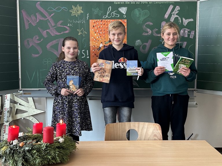 Sieger Vorlesewettbewerb 6. Klasse 2022