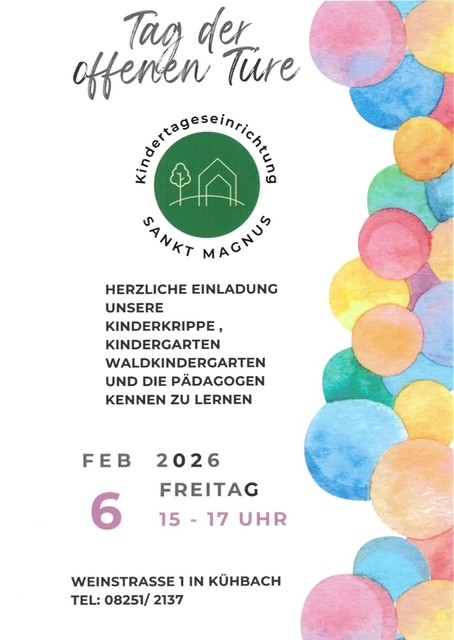 Tag der offenen Tür Plakat 2026 Tag der offenen Tür Plakat 2026